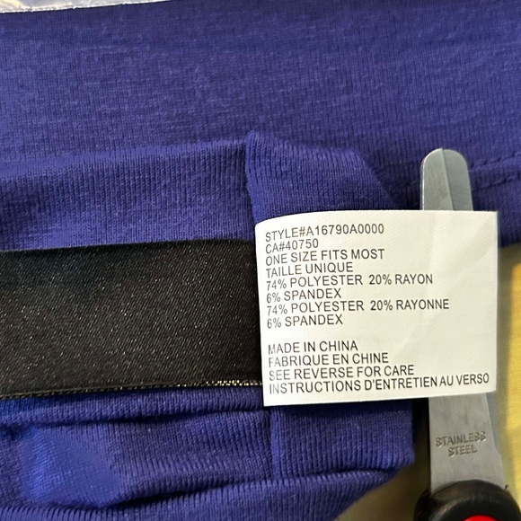 NEW PHOTOS! COLD SHOULDER TUNIC, ROYAL PURPLE, SIZE 2X, KIMONO SLEEVES, WITH - Picture 14 of 15